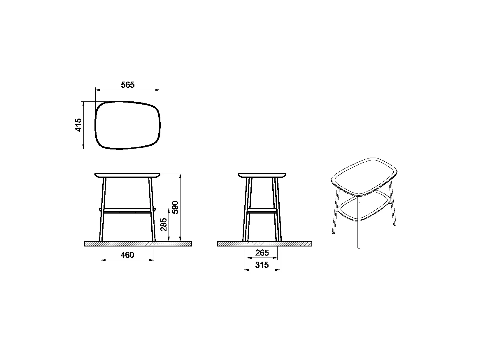 Plural Beistelltisch 57 x 59 cm Eiche Dunkel Echtholz Sandbeige Matt Plural Beistelltisch 57 x 59 cm Eiche Dunkel Echtholz Sandbeige Matt