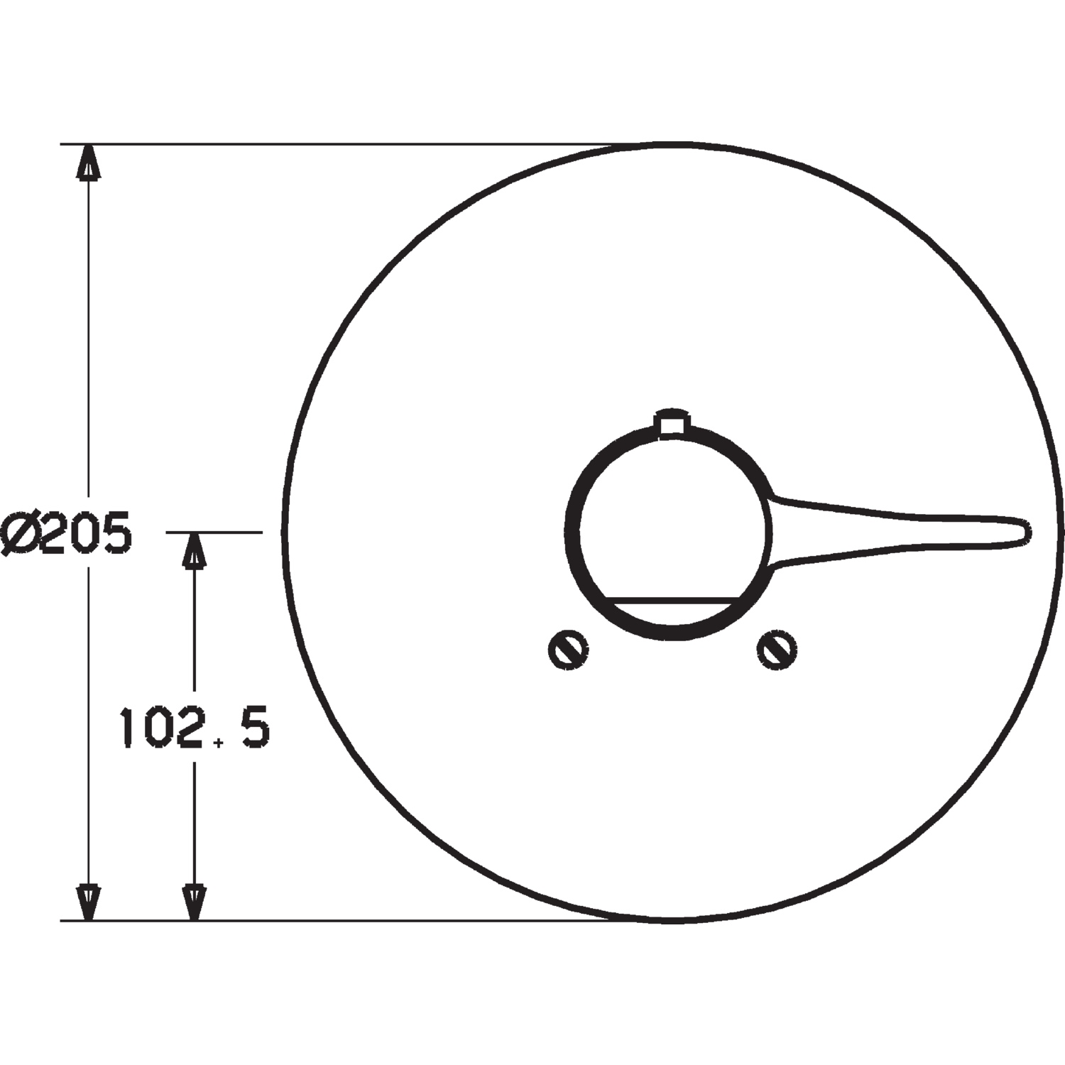 HA Fertigmontageset für Brausebatterie HANSA 0861 Rosette rund Chrom