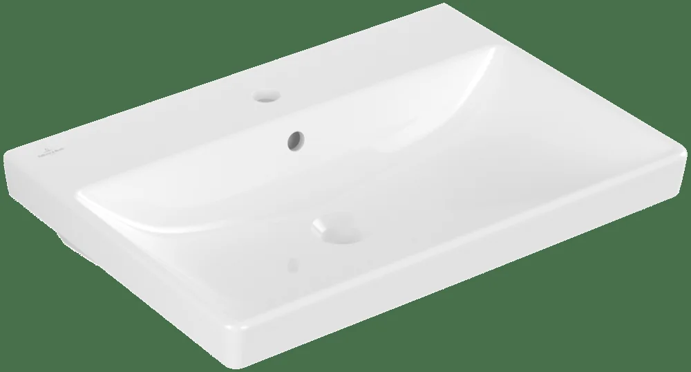 Villeroy & Boch Avento Waschbecken 650x470mm Rechteck 1HL. Weiß Alpin