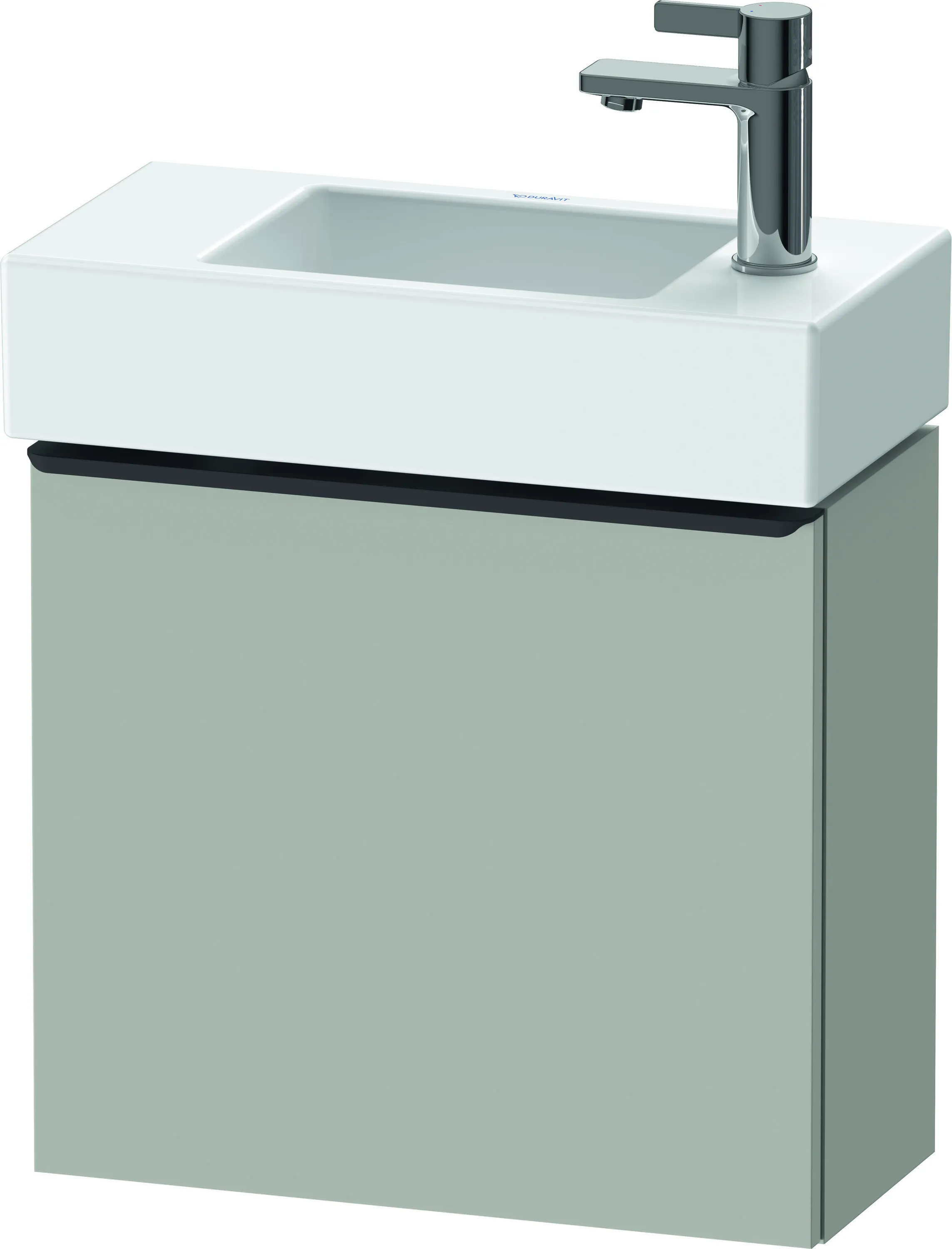 Duravit Waschtischunterschrank wandhängend „D-Neo“ 48,4 × 44 × 22,2 cm Betongrau Matt