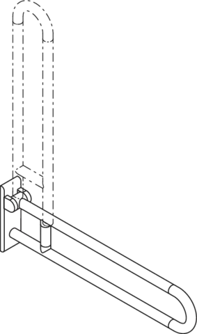 HEWI Stützklappgriff „Serie 801“ HEWI Stützklappgriff „Serie 801“