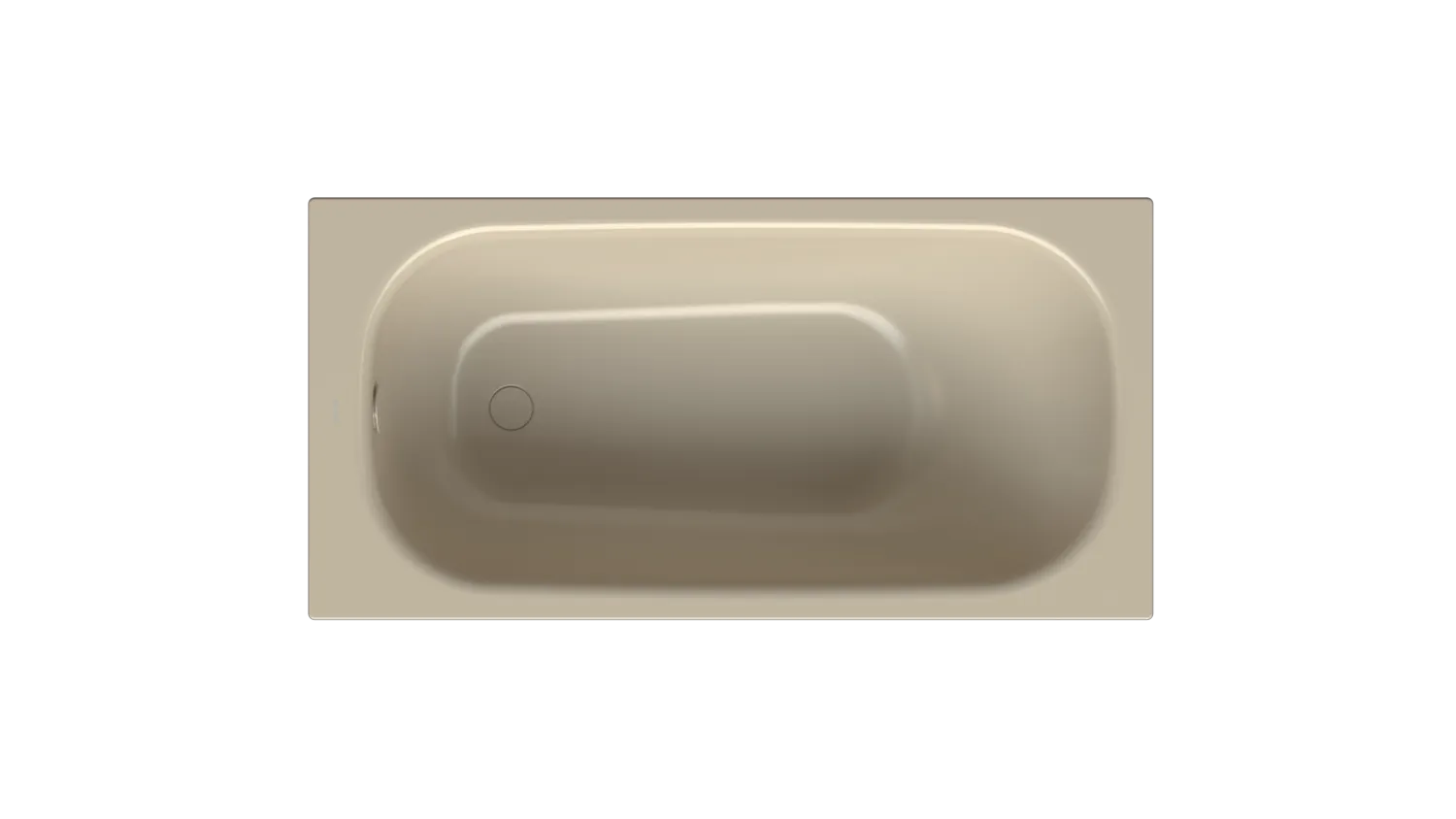 Bette BetteForm Badewanne Rechteck Sand 1400x700 mm Unterbau Einbau 1-Sitzer Bade-Duschkombination glasierter Titan-Stahl