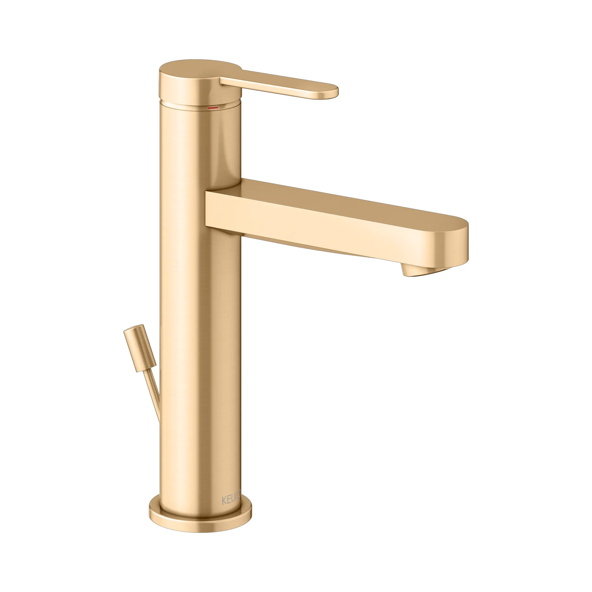 IXMO Einhebel-Waschtischmischer 130 IXMO Flat, Rosette rund Messing gebürstet IXMO Einhebel-Waschtischmischer 130 IXMO Flat, Rosette rund Messing gebürstet