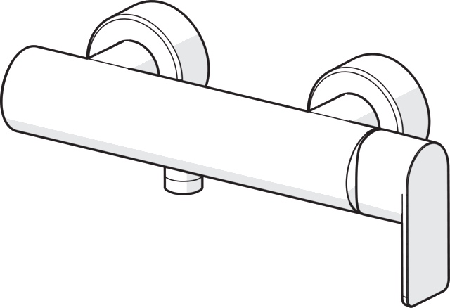 HA Einhebelmischer Brausebatterie HANSASTELA 5767 Chrom