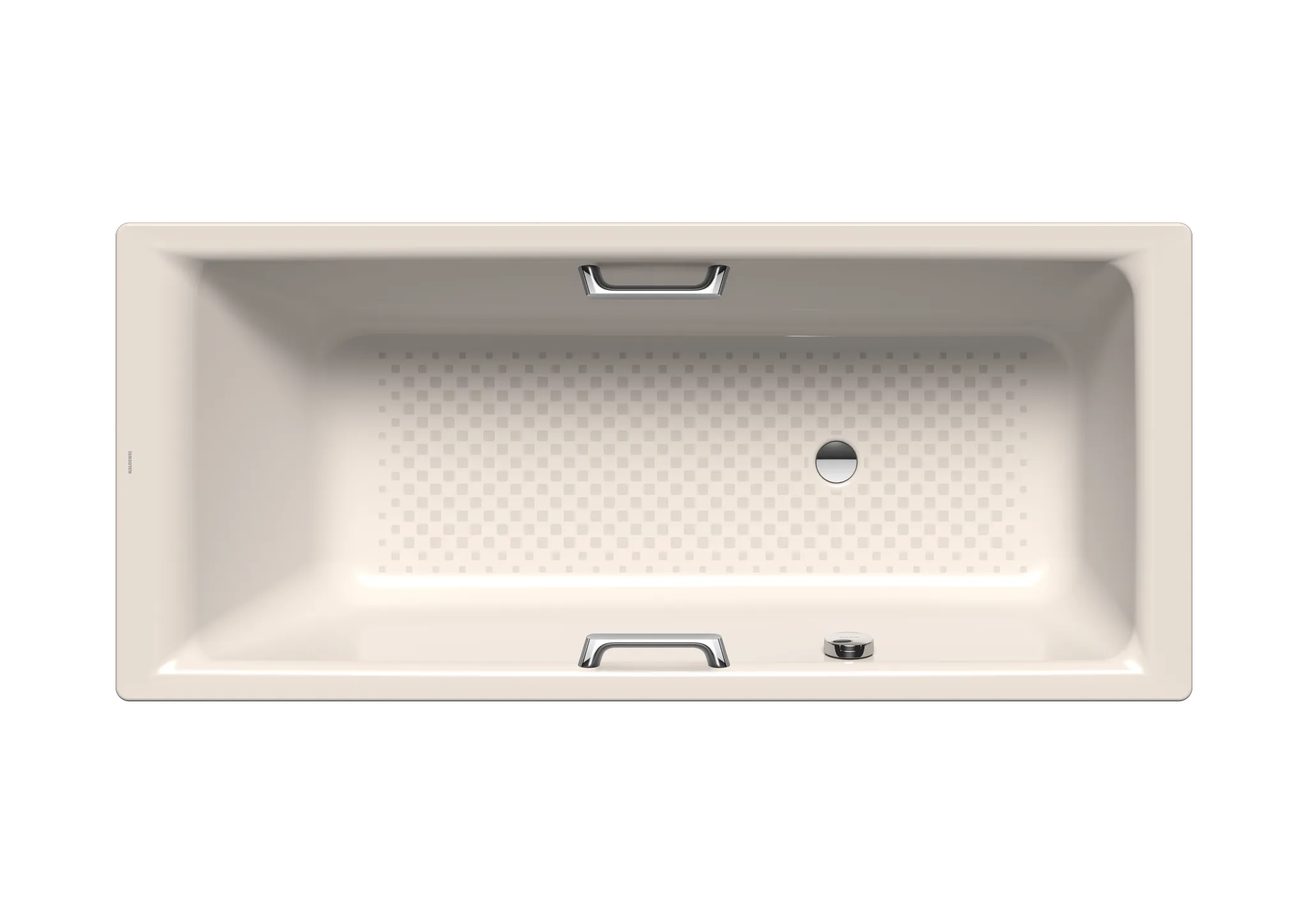 Kaldewei Badewanne „Puro“ Star rechteck 170 × 70 cm, mit Grifflochbohrungen mit seitlicher Überlaufbohrung, in pergamon