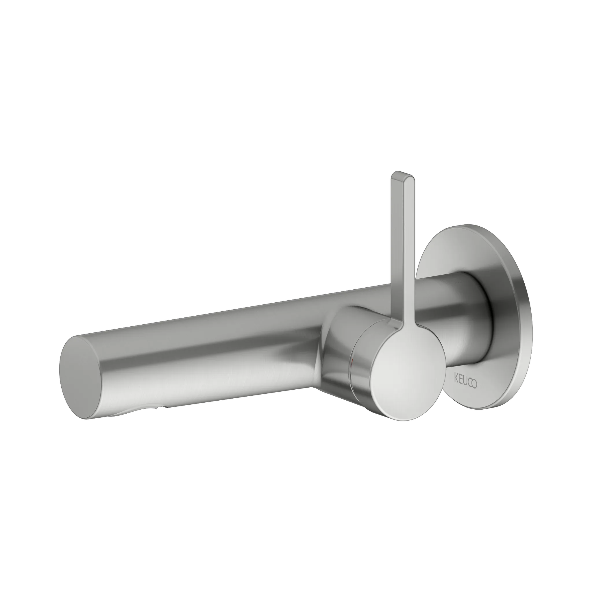 KEUCO EDITION 400 Einhebel-Waschtischmischer Unterputz 1 Loch für Wandmontage Ausladung 165 mm Edelstahl-finish KEUCO EDITION 400 Einhebel-Waschtischmischer Unterputz 1 Loch für Wandmontage Ausladung 165 mm Edelstahl-finish