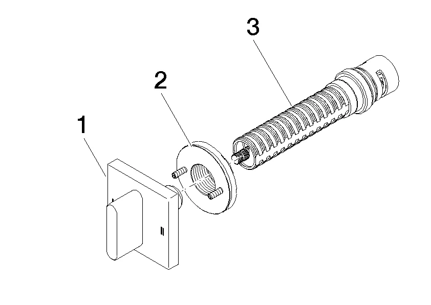 Dornbracht CL.1 UP-Zweiwege-Umstellung - Chrom Dornbracht CL.1 UP-Zweiwege-Umstellung - Chrom