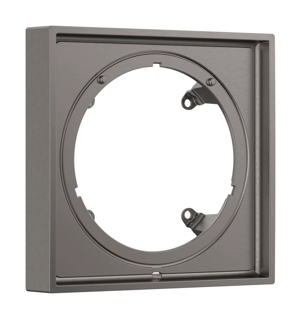 Hansgrohe ShowerSelect Comfort E Verlängerungsrosette 22 mm BBC, Brushed Black Chrome, 170 x 170 mm, 22 mm Verlängerung