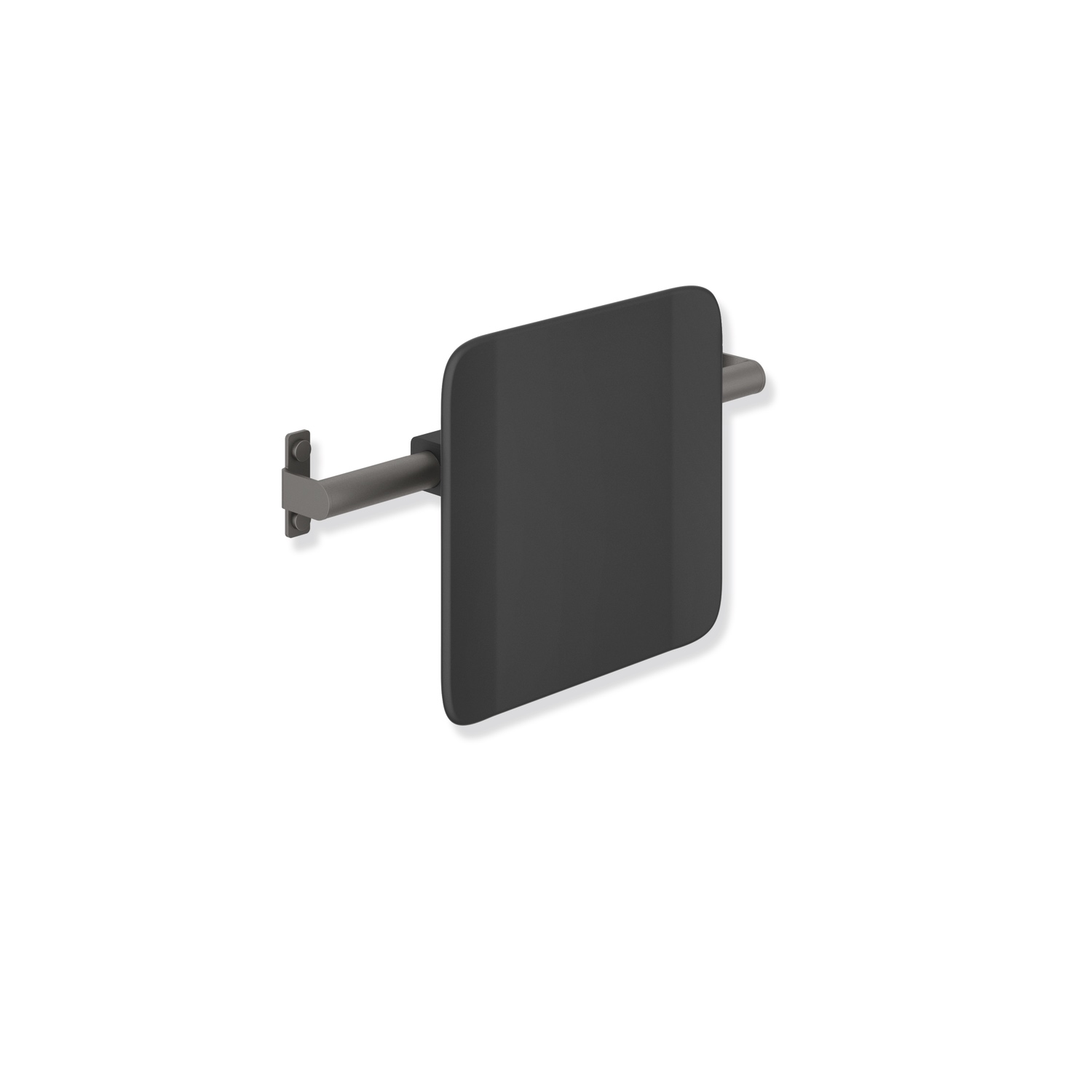 HEWI Rückenstütze „System 900“ 15 cm in schwarz tiefmatt / tiefschwarz matt