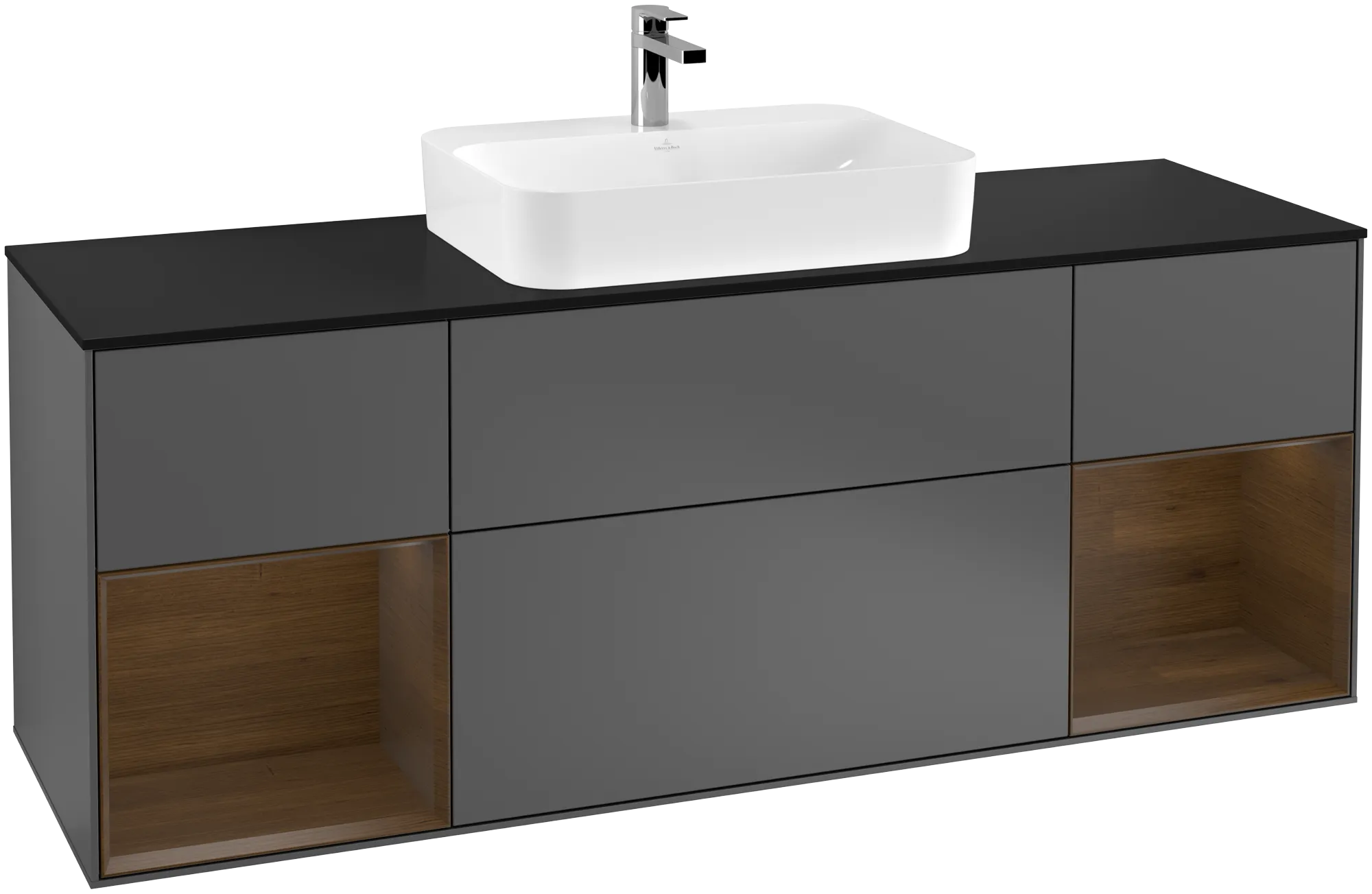 Villeroy & Boch Finion Waschbeckenunterschrank F45 1600x603x501mm Anthracite Matt/Lacquer