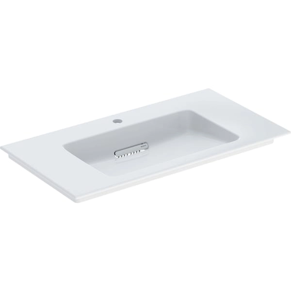 Schrankwaschtisch „One“ mit horizontalem Ablauf 90 × 48 cm mit KeraTect® Schrankwaschtisch „One“ mit horizontalem Ablauf 90 × 48 cm mit KeraTect®