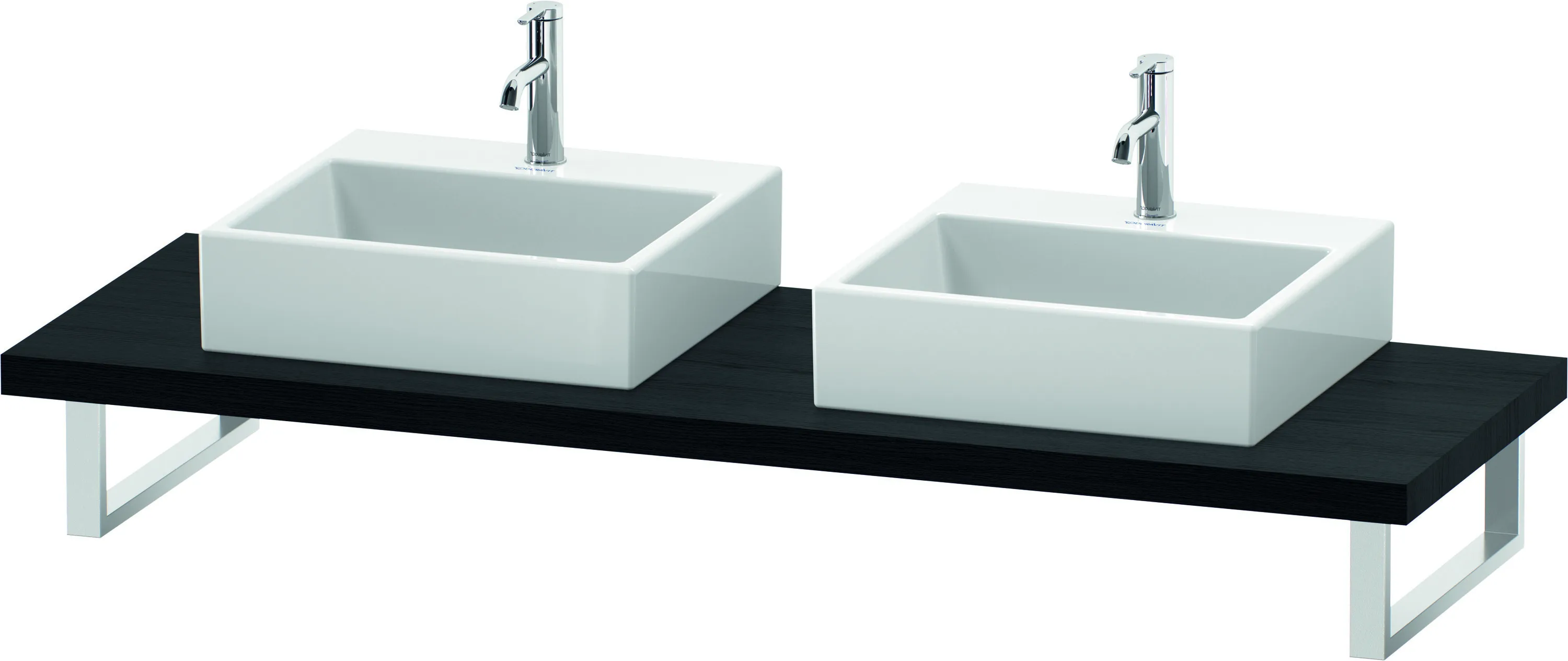 Duravit Konsole „DuraStyle“, links und rechts in Eiche Schwarz Duravit Konsole „DuraStyle“, links und rechts in Eiche Schwarz