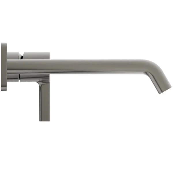Ideal Standard Wand-Waschtischarmatur Joy Arm A7381GN, eckige Rosette, 220mm Ausladung, Silver Storm