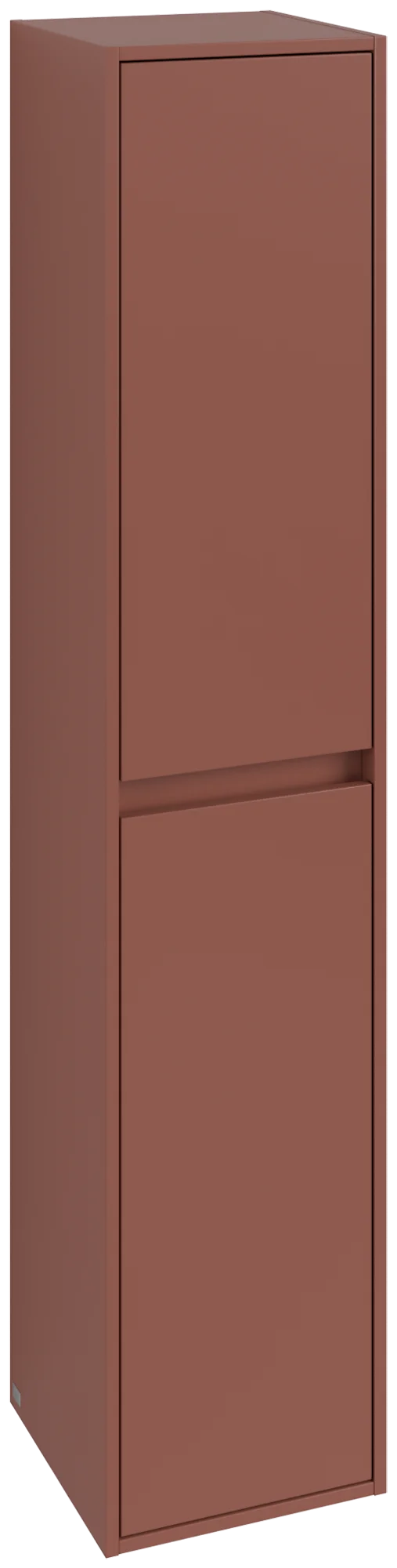 Villeroy & Boch Hochschrank Skyla C80100, Eckig, Wine Red, 350x1700x349mm, 2 Türen, SoftClosing, Wandmontage