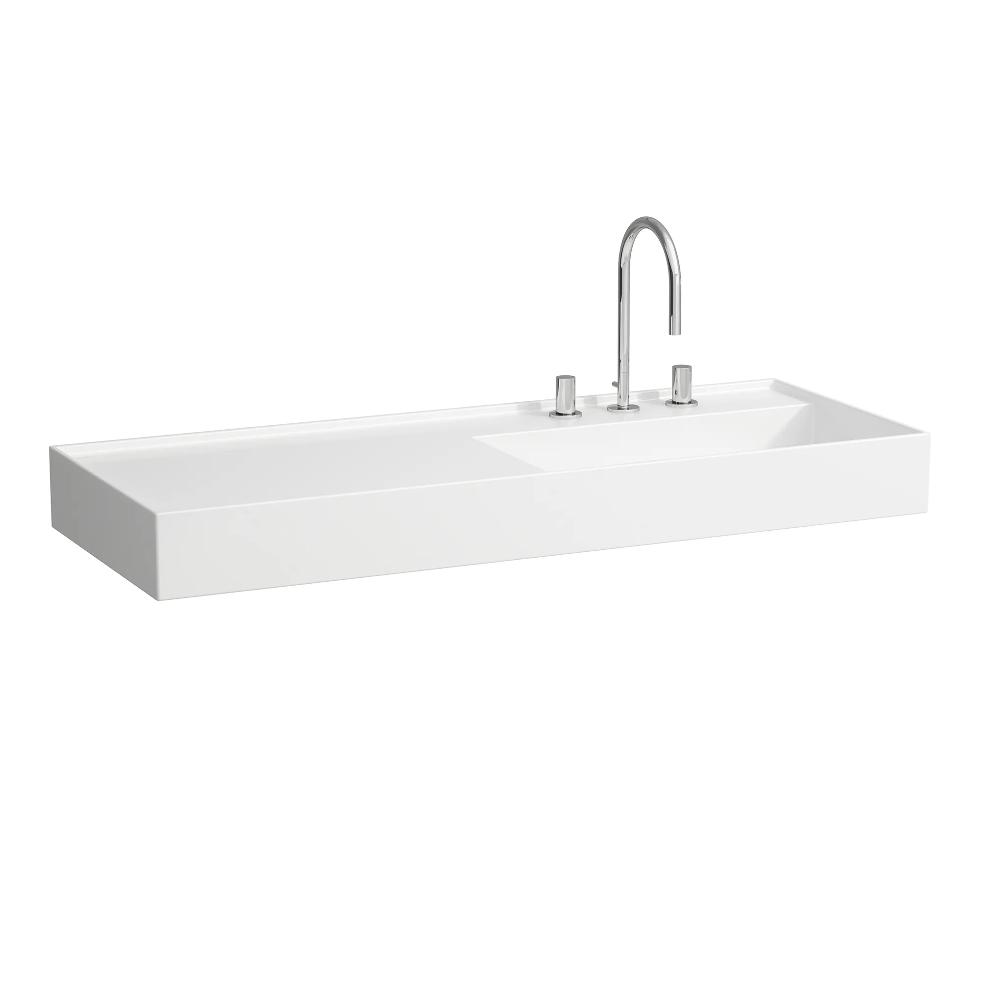 Waschtisch Kartell • 460x1200x150 1 Hahnloch ohne Überlauf versteckter Ablauf Ablage links weiß Ablagefläche: links / Farbe: weiß / Größe: 120 × 46 cm / Hahnlochbohrung: mit 1×1 Hahnlochbohrung / Oberflächenveredelung: ohne Oberflächenveredelung Waschtisch Kartell • 460x1200x150 1 Hahnloch ohne Überlauf versteckter Ablauf Ablage links weiß Ablagefläche: links / Farbe: weiß / Größe: 120 × 46 cm / Hahnlochbohrung: mit 1×1 Hahnlochbohrung / Oberflächenveredelung: ohne Oberflächenveredelung