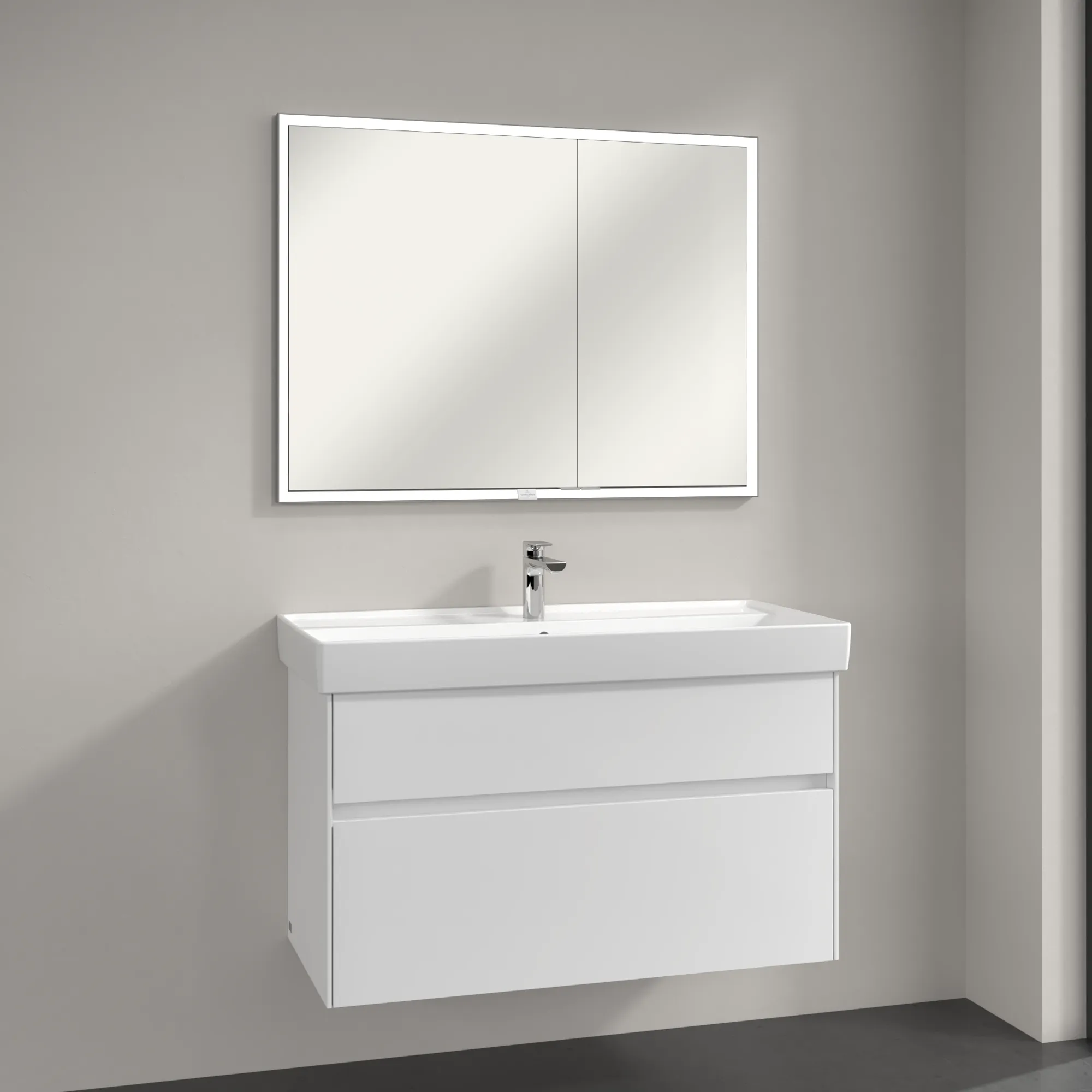 Villeroy & Boch Einbau-Spiegelschrank „My View Now“ 1000 × 750 × 168 mm in White Matt Villeroy & Boch Einbau-Spiegelschrank „My View Now“ 1000 × 750 × 168 mm in White Matt