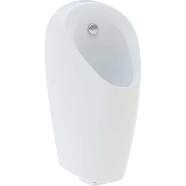 Urinal mit integrierter Steuerung Generatorbetrieb „Selva“, Zulauf von oben, ohne Zielobjekt Urinal mit integrierter Steuerung Generatorbetrieb „Selva“, Zulauf von oben, ohne Zielobjekt