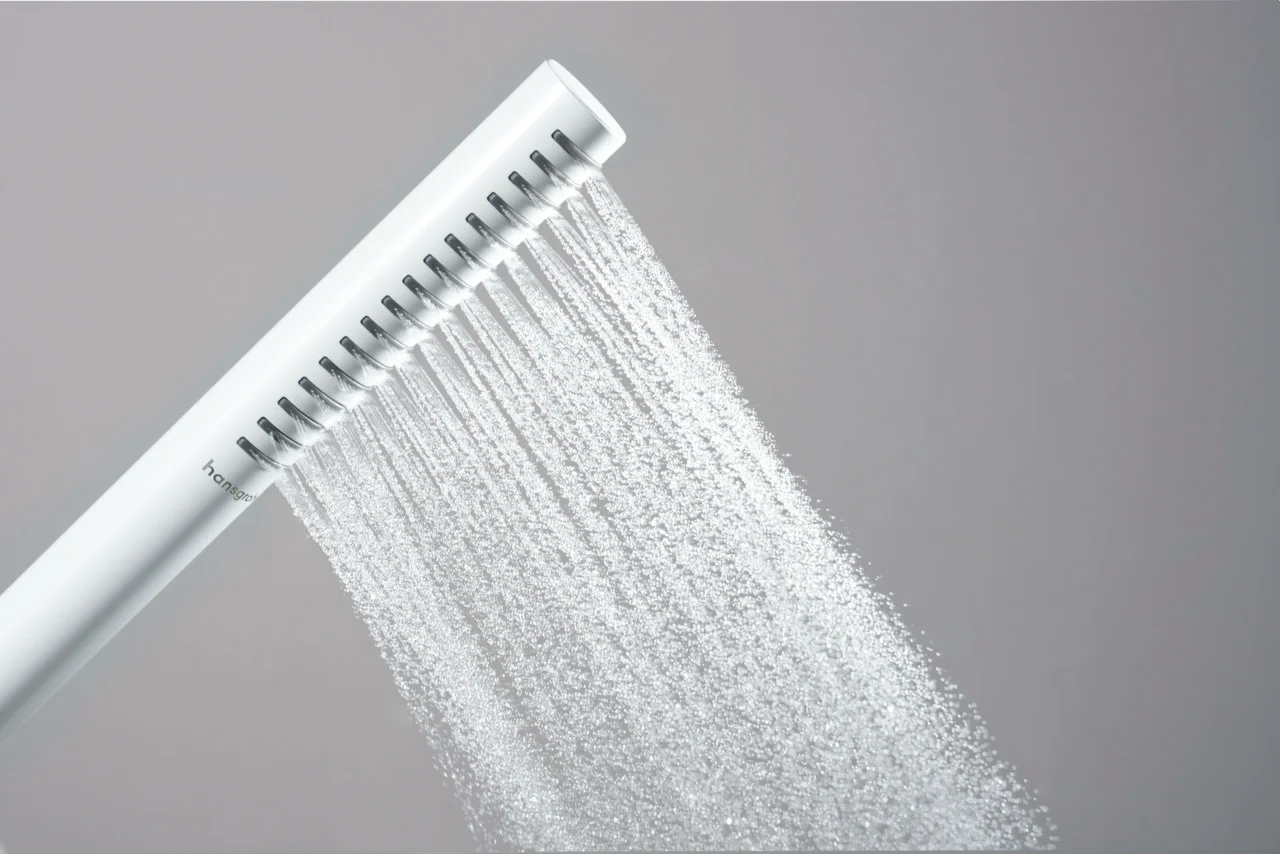Hansgrohe Pulsify S Stabhandbrause, Mattweiß, 98 x 24 mm, PowderRain Strahlart, QuickClean, max. Durchfluss 5,4 l/min ab 0,5 bar, G 1/2 Anschluss Hansgrohe Pulsify S Stabhandbrause, Mattweiß, 98 x 24 mm, PowderRain Strahlart, QuickClean, max. Durchfluss 5,4 l/min ab 0,5 bar, G 1/2 Anschluss