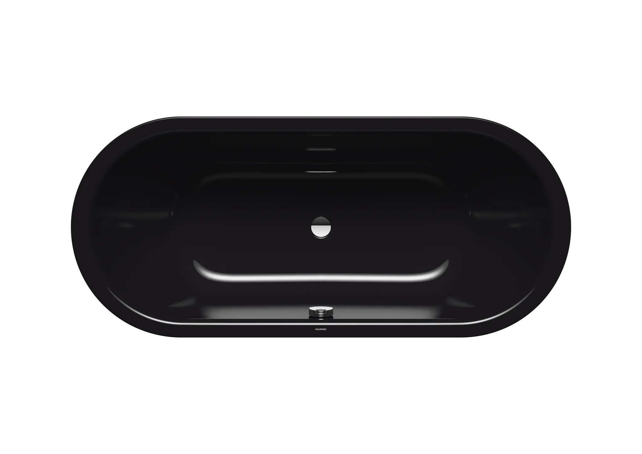 Kaldewei Badewanne „Classic Duo Oval“ oval 1600 × 700 mm, ohne Grifflochbohrungen in schwarz