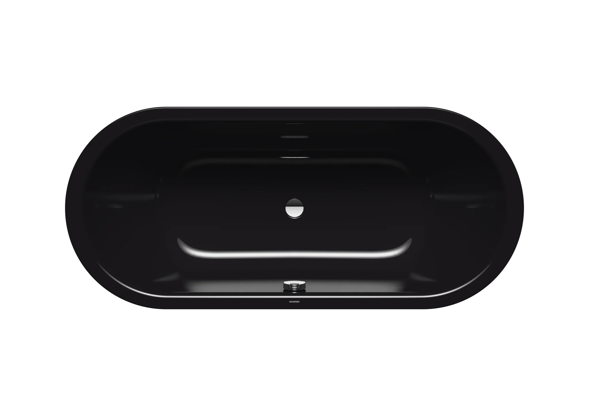 Kaldewei CLASSIC DUO OVAL Badewanne, oval, schwarz, 1700 x 750 mm, Tiefe 420 mm