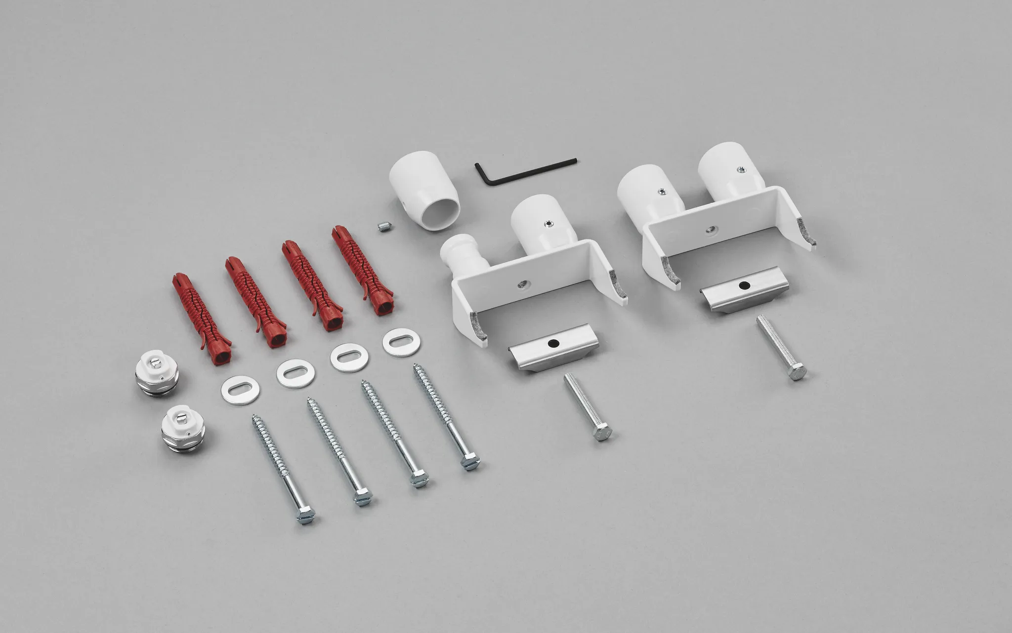 Montageset für „Yucca Cover“ in weiß Montageset für „Yucca Cover“ in weiß