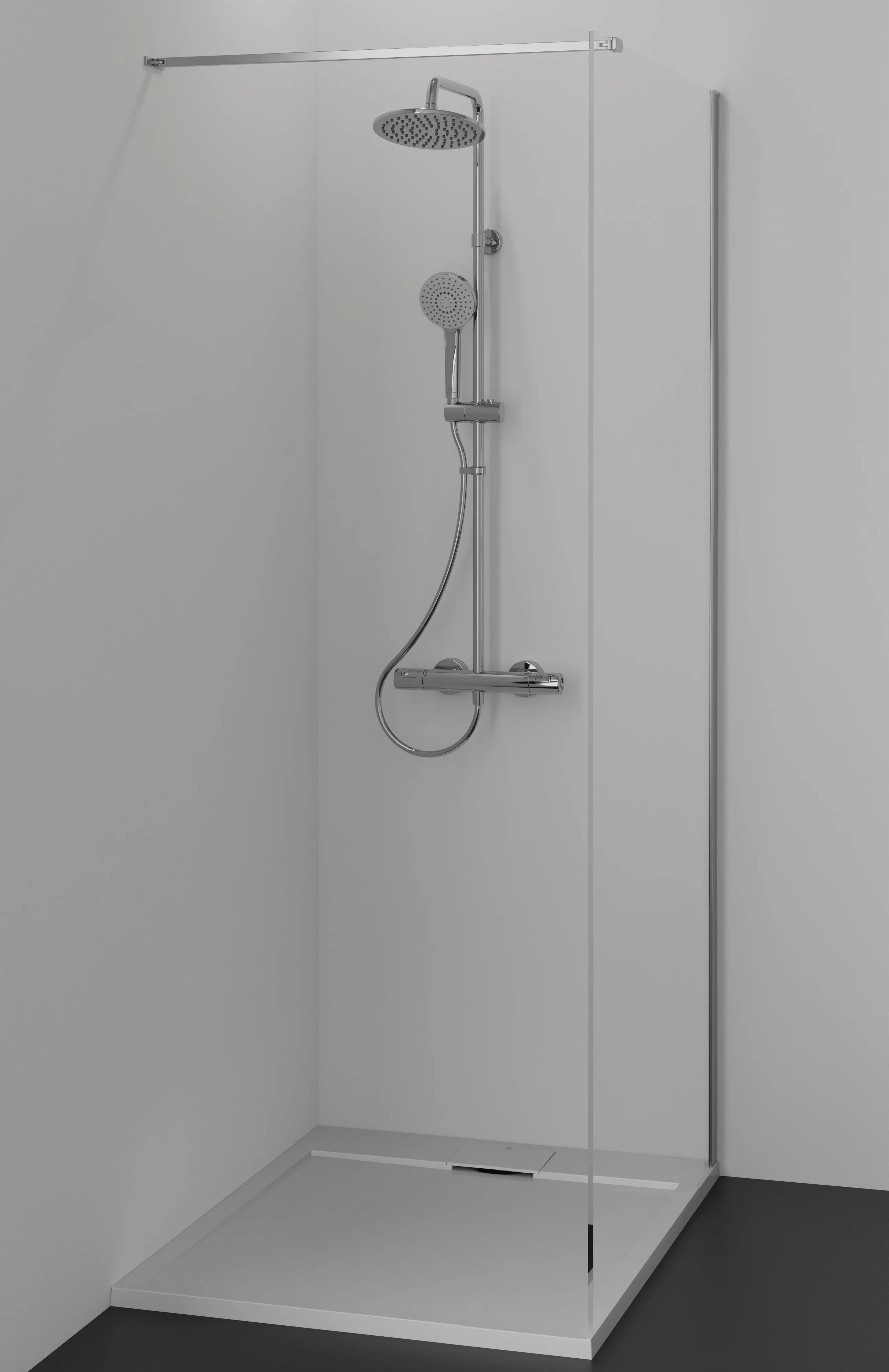 Ideal Standard Duschwanne „UltraFlatSi.life“ 80 × 100 cm in Carraraweiß