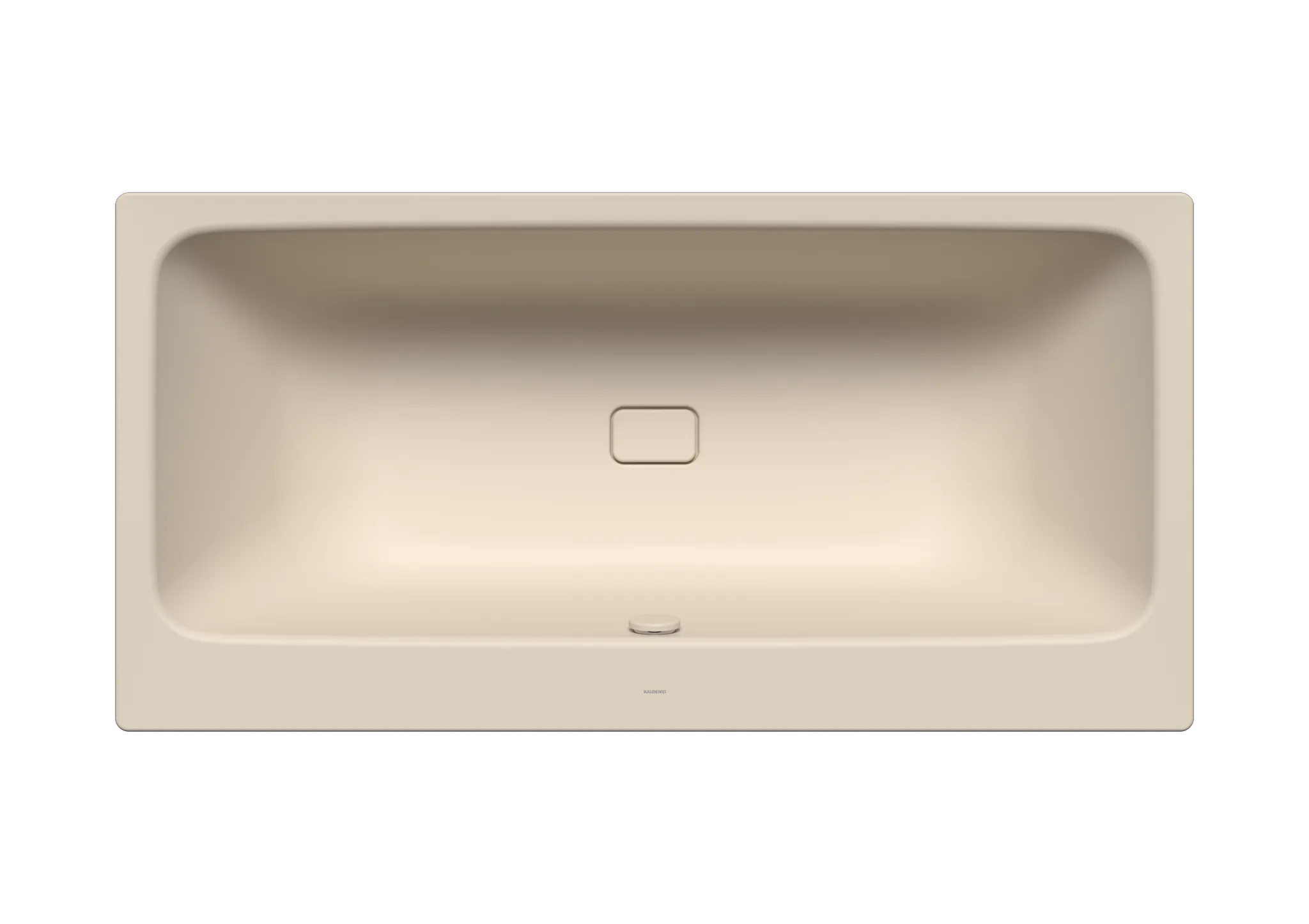 Kaldewei Badewanne „Asymmetric Duo“ rechteck 180 × 90 cm, ohne Grifflochbohrungen mit Überlaufbohrung, in warm beige 20