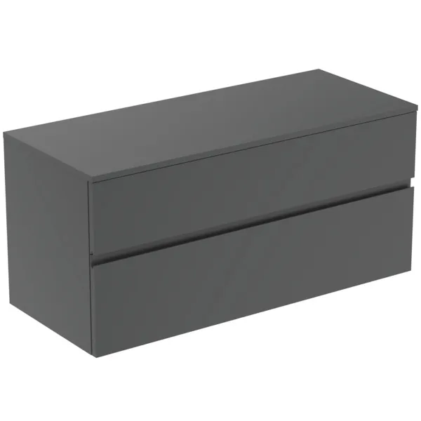 Ideal Standard Waschtischunterschrank Finesse 1202x505x558mm 2 Auszüge Anthrazit matt Ideal Standard Waschtischunterschrank Finesse 1202x505x558mm 2 Auszüge Anthrazit matt