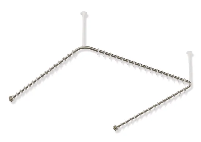 Vorhangstange des Systems 900, Edelstahl, PVD, Achsmaß 1487 x 1475 x 1487 mm, kürzbar, D: 25 mm, mit 46 Vorhangringen aus POM, in Farbe CK (messing glänzend) Vorhangstange des Systems 900, Edelstahl, PVD, Achsmaß 1487 x 1475 x 1487 mm, kürzbar, D: 25 mm, mit 46 Vorhangringen aus POM, in Farbe CK (messing glänzend)