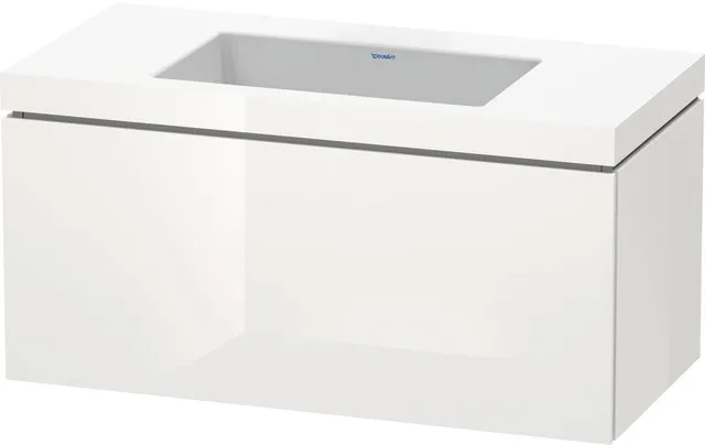 Duravit Möbelset c-shaped Set wandhängend wandhängend „L-Cube“ 100 × 50 × 48 cm