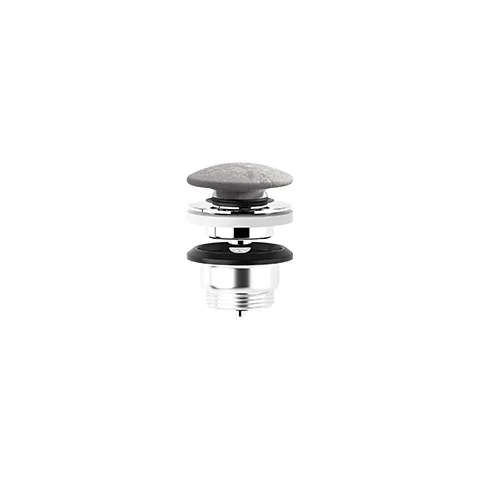 -ROTEX Push-Open-Ablaufgarnitur Marble Travertine Crosscut matt