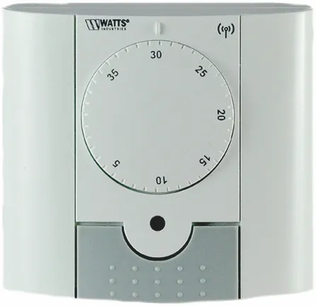 Funk Raumthermostat Economy, analog mit Ein-, Aus-Schalter, IP30 Funk Raumthermostat Economy, analog mit Ein-, Aus-Schalter, IP30