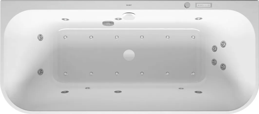 Duravit Whirlwanne „Happy D.2 Plus“ vorwand rechteck 1800 × 800 mm, mittig mit Combi-System E, in Weiß Ausführung: mittig / Whirlsystem: mit Combi-System E Duravit Whirlwanne „Happy D.2 Plus“ vorwand rechteck 1800 × 800 mm, mittig mit Combi-System E, in Weiß Ausführung: mittig / Whirlsystem: mit Combi-System E