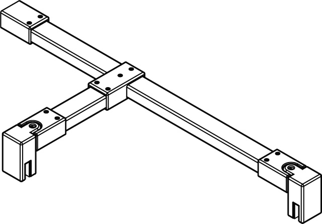 Kermi Duschdesign Stabilisierung „WALK-IN XB“ 1250 mm