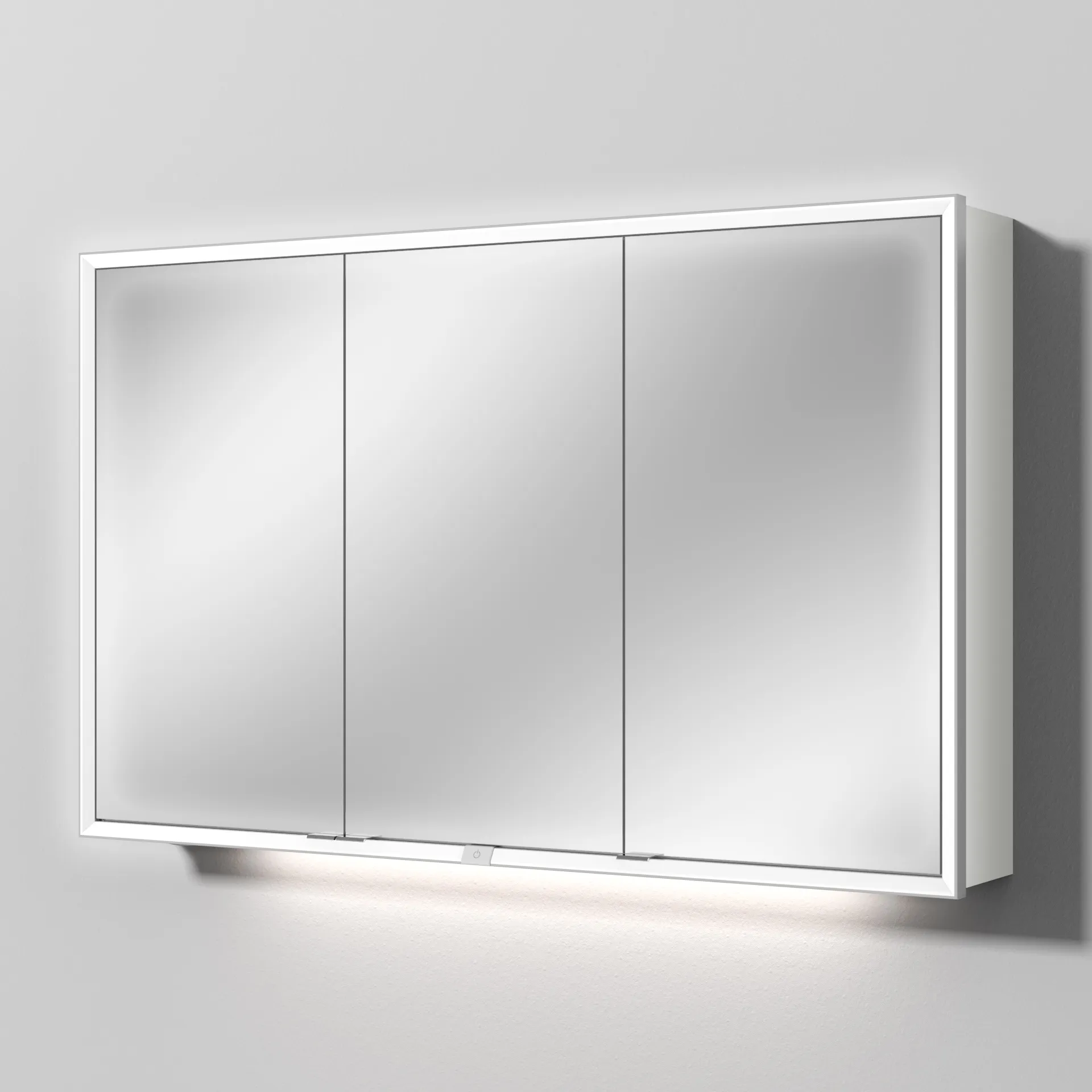 Sanipa Wandvorbau Spiegelschrank „Milo“ 1200 × 750 × 168 mm in Weiß-Soft