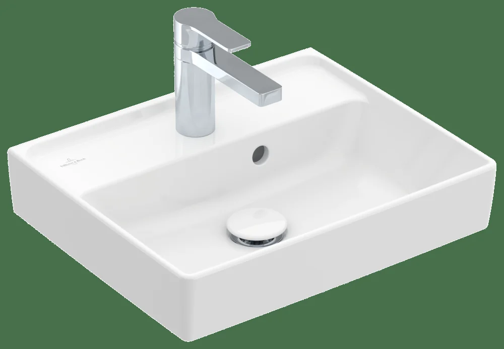 Villeroy & Boch Collaro Handwaschbecken 450x370mm Rechteck TitanCeram Weiß Alpin
