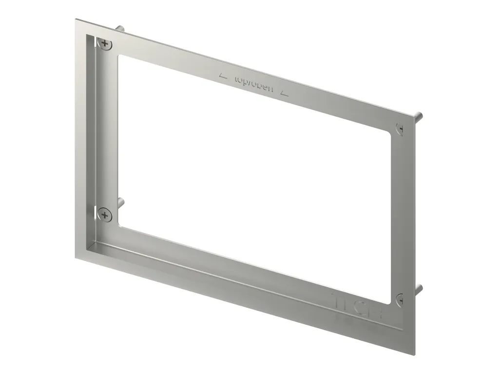 -WC-Abdeckrahmen Metall gebürstet, für WC-Einbaurahmen -WC-Abdeckrahmen Metall gebürstet, für WC-Einbaurahmen