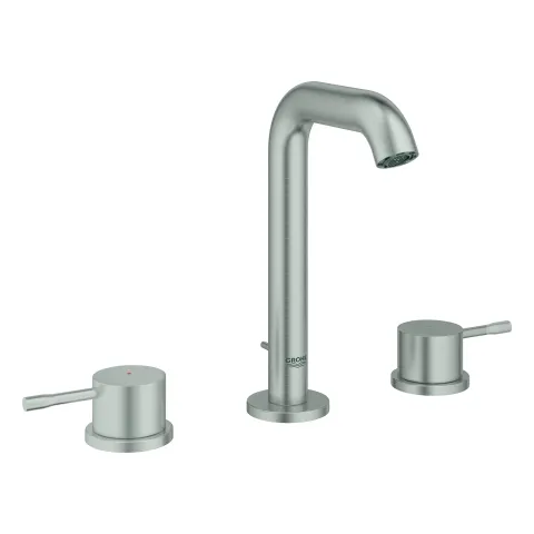 3-Loch-Waschtischbatterie Essence 20296_1, Zugstangen-Ablaufgarnitur 1 1/4'' 3-Loch-Waschtischbatterie Essence 20296_1, Zugstangen-Ablaufgarnitur 1 1/4''