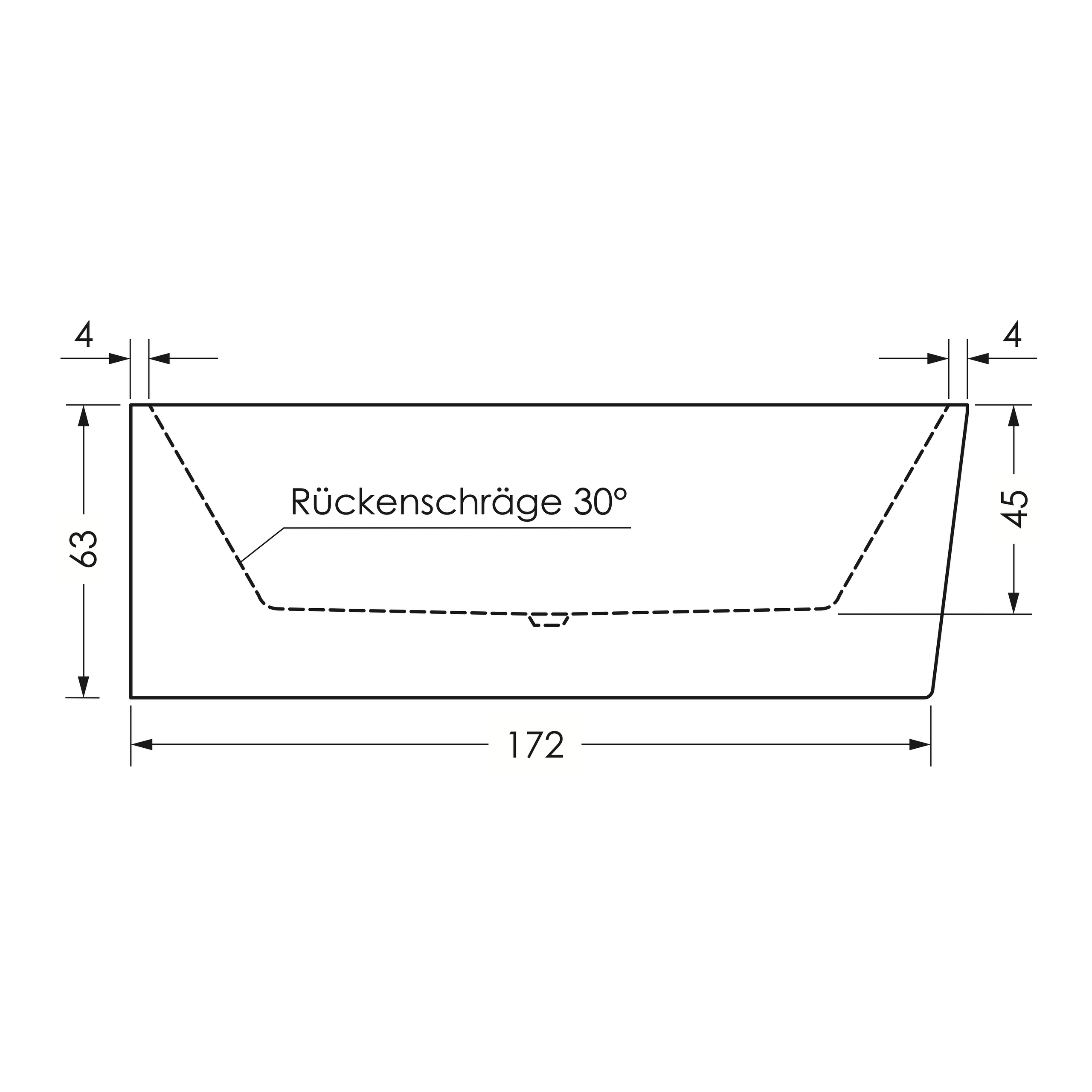 repaBAD Badewanne „Livorno Oval F“ freistehend oval 1800 × 800 mm, Mittelablauf, rechts in Weiß