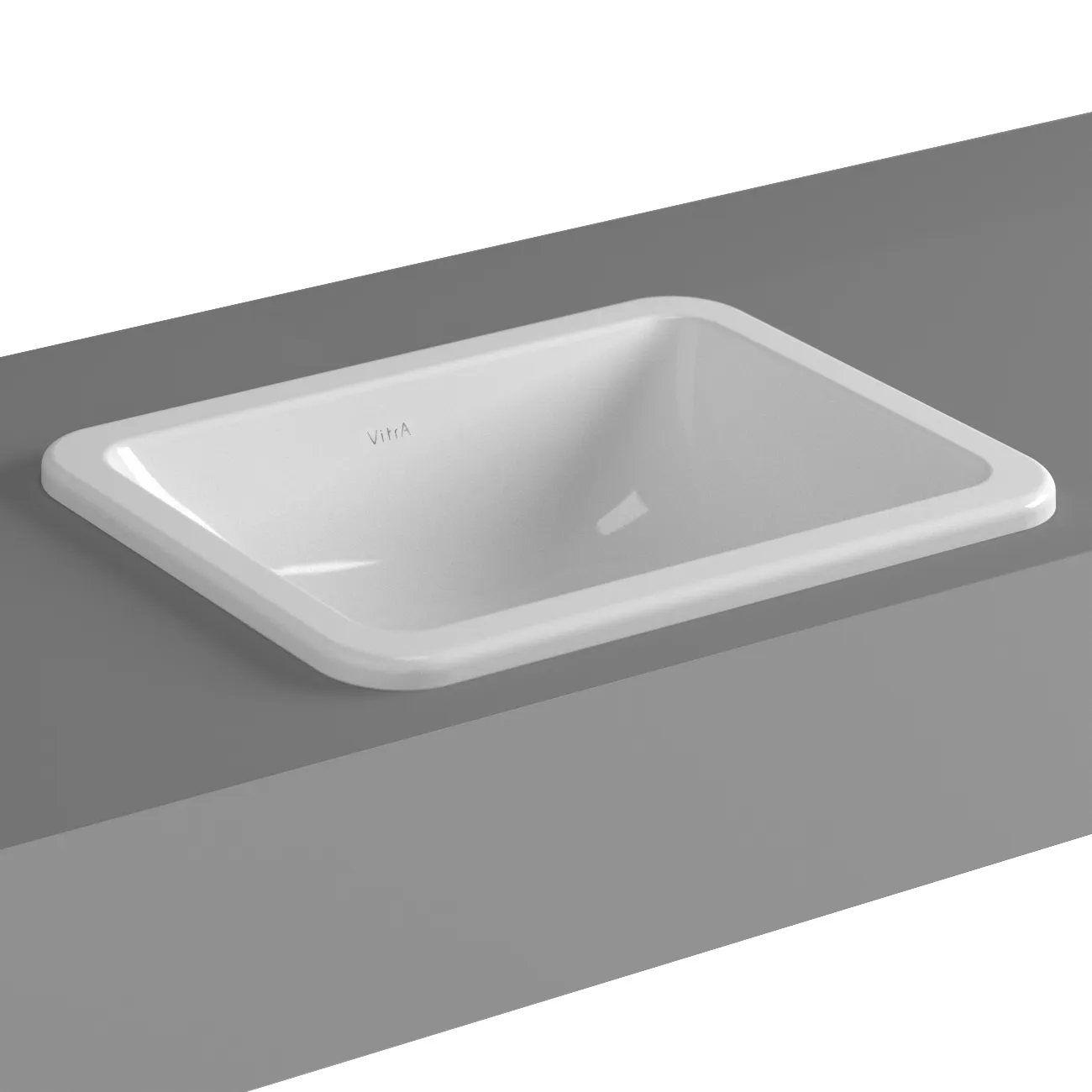 VitrA S20 Einbauwaschtisch 45x37 cm, rechteckig, Weiß Hochglanz VitrA S20 Einbauwaschtisch 45x37 cm, rechteckig, Weiß Hochglanz