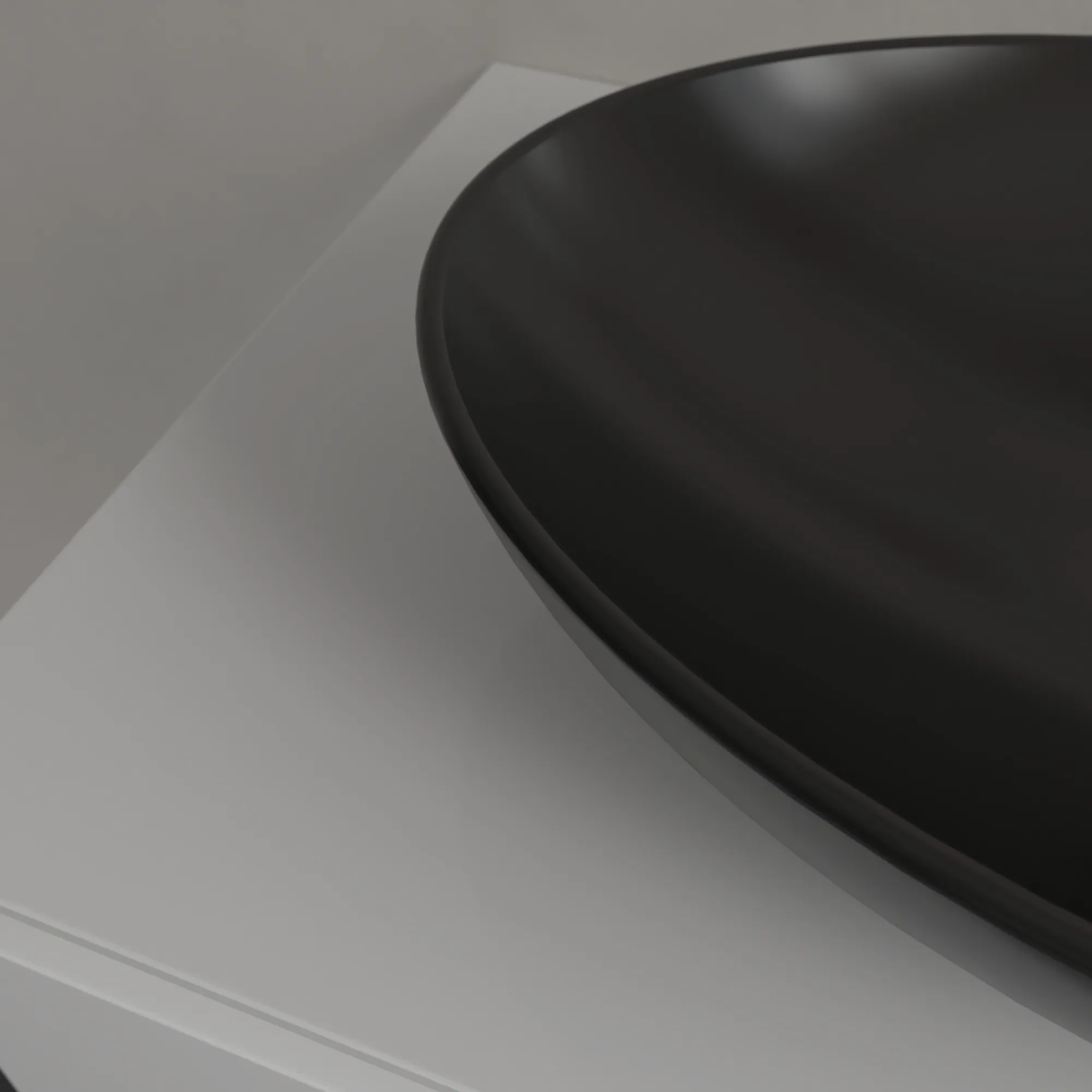 Villeroy & Boch Aufsatzwaschbecken Loop & Friends Pure Black CeramicPlus 560x380x150mm mit Überlauf Villeroy & Boch Aufsatzwaschbecken Loop & Friends Pure Black CeramicPlus 560x380x150mm mit Überlauf