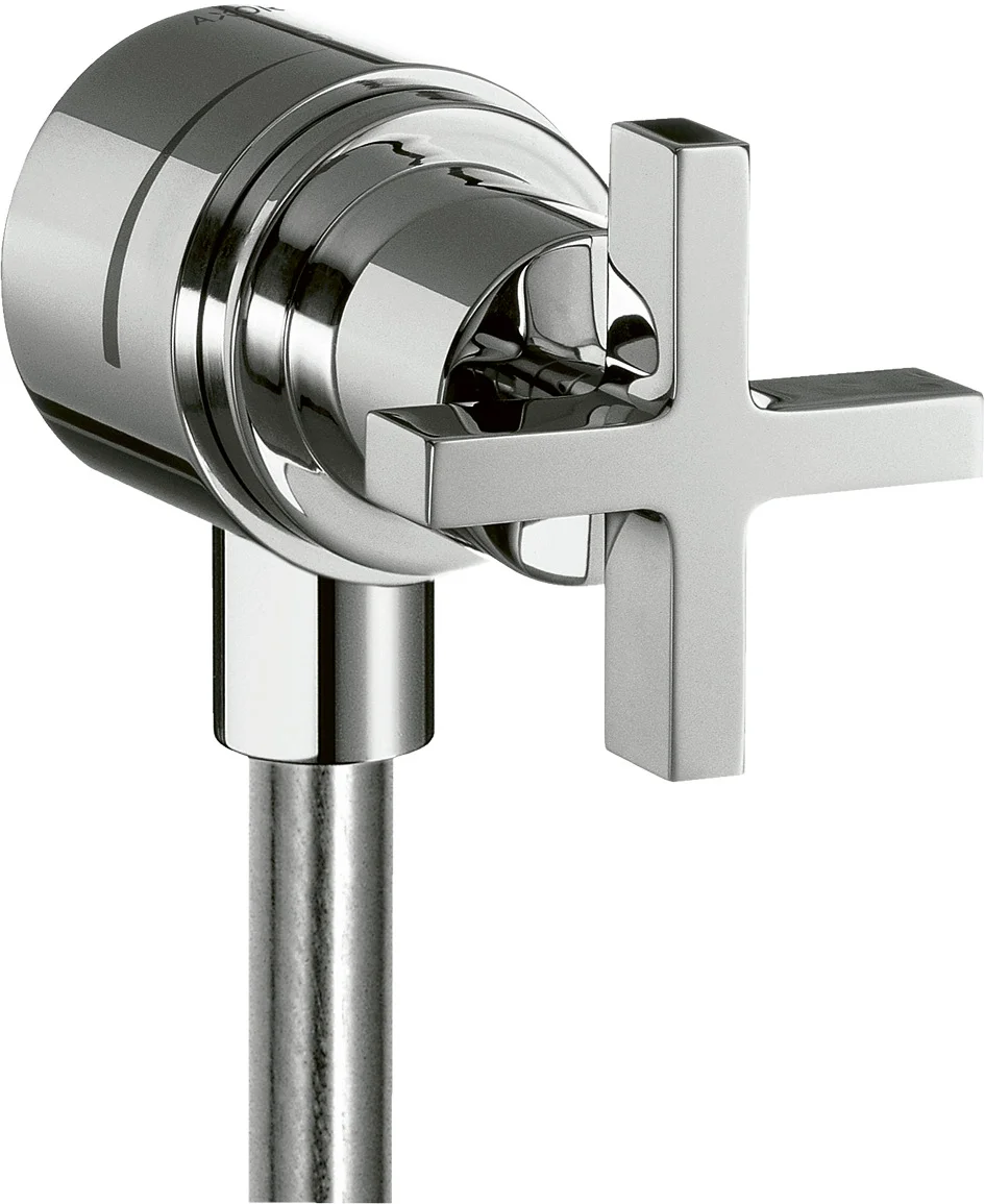 Hansgrohe AXOR Citterio Fixfit Stop Wandabsperrventil mit Rückflussverhinderer, Chrom, DN15/DN20