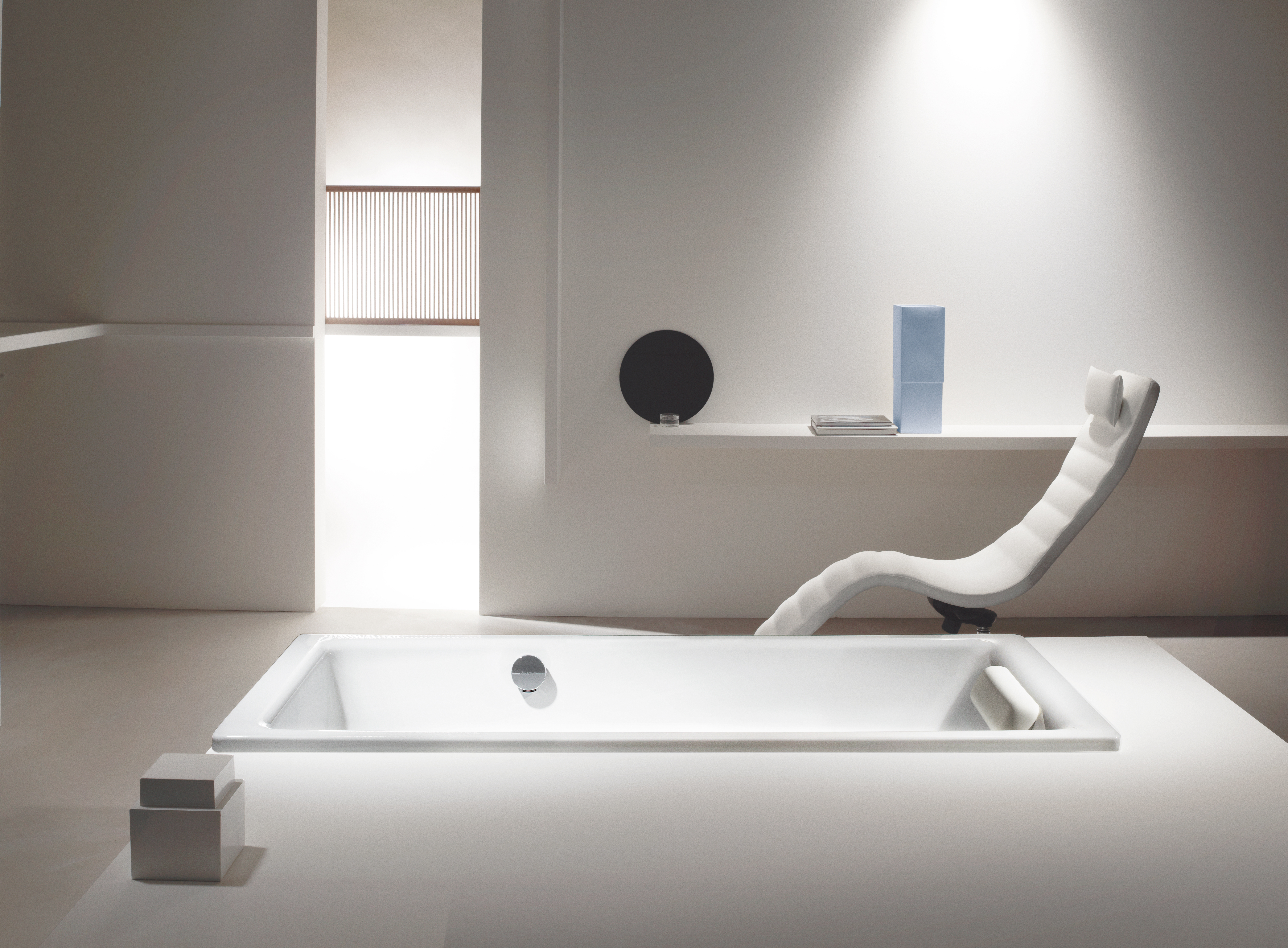 Kaldewei Badewanne „Puro“ rechteck 190 × 90 cm, ohne Grifflochbohrungen mit Überlaufbohrung, in alpinweiß