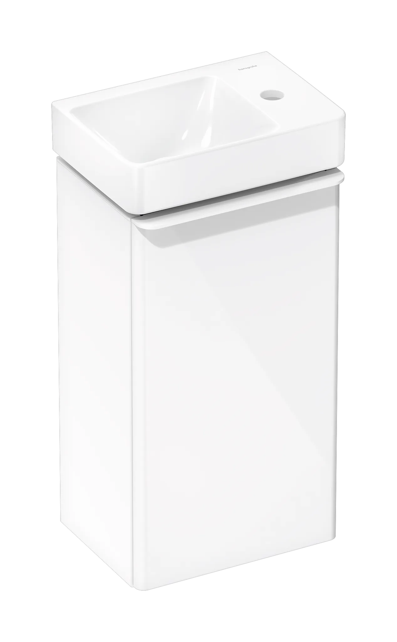 Hansgrohe Xelu Q Handwaschbecken mit Ablage rechts 360x250mm, Weiß Hansgrohe Xelu Q Handwaschbecken mit Ablage rechts 360x250mm, Weiß