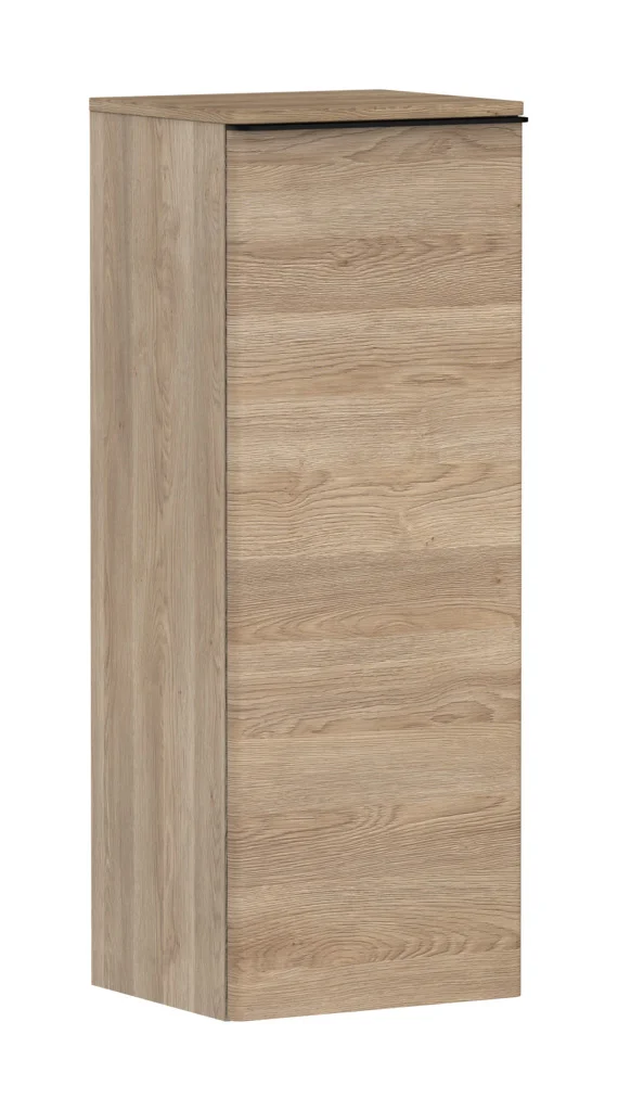 Hansgrohe Xelu Q Halbhochschrank Eiche Natur, 400x350 mm, Türanschlag rechts, mattschwarze Griffe Hansgrohe Xelu Q Halbhochschrank Eiche Natur, 400x350 mm, Türanschlag rechts, mattschwarze Griffe