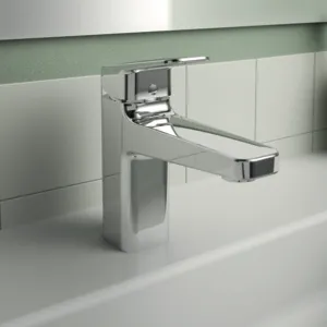 Ideal Standard Waschtischarmatur Ceraplan H90 mit Ablaufgarnitur Ausladung 124mm Easyfix+ Chrom Ideal Standard Waschtischarmatur Ceraplan H90 mit Ablaufgarnitur Ausladung 124mm Easyfix+ Chrom