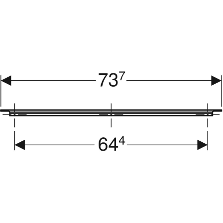 iCon Griff: hochglanz-verchromt, B=73.7cm iCon Griff: hochglanz-verchromt, B=73.7cm