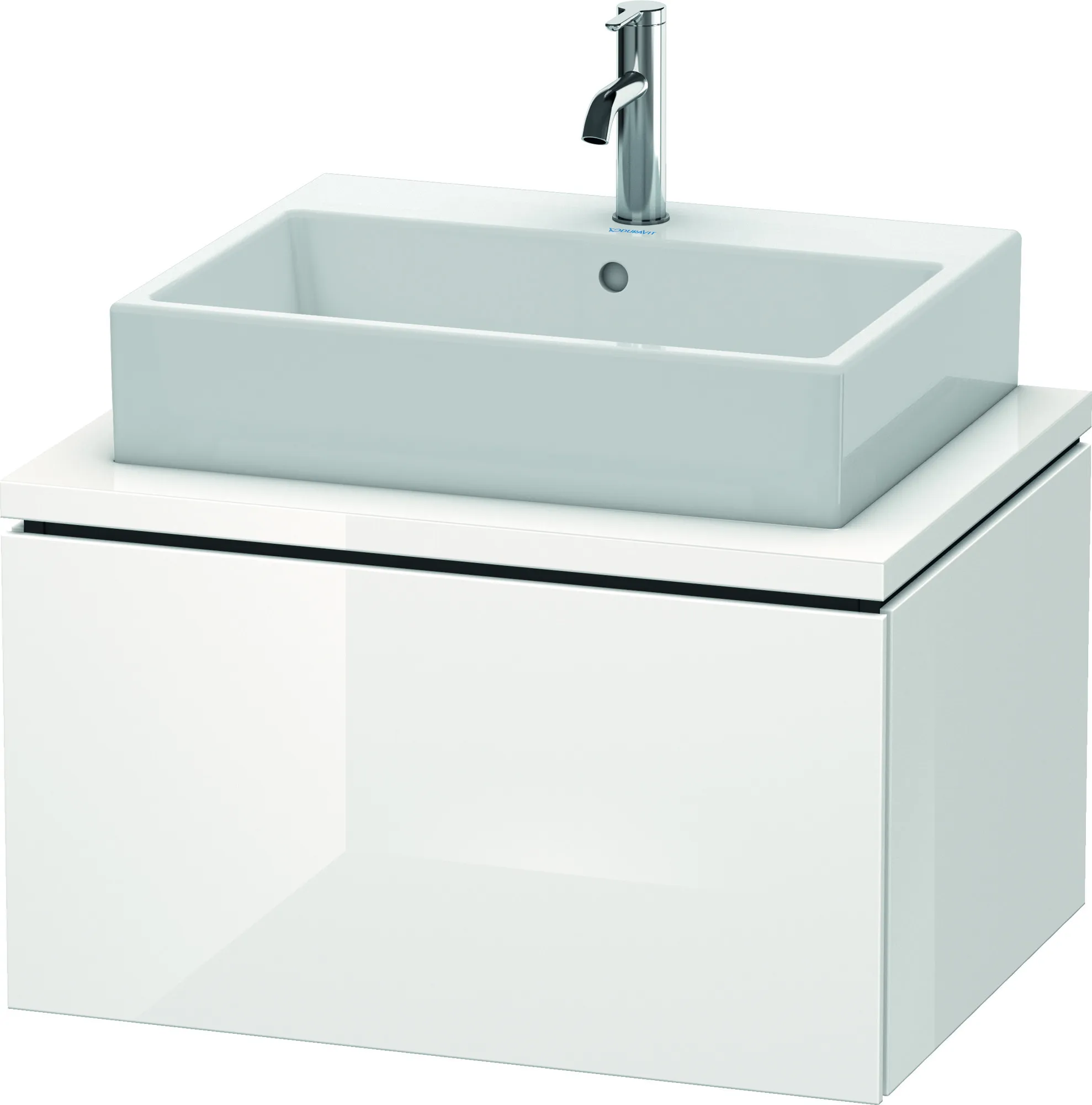 Duravit Waschtischunterschrank wandhängend „L-Cube“ 72 × 40 × 54,7 cm Weiß Hochglanz Duravit Waschtischunterschrank wandhängend „L-Cube“ 72 × 40 × 54,7 cm Weiß Hochglanz