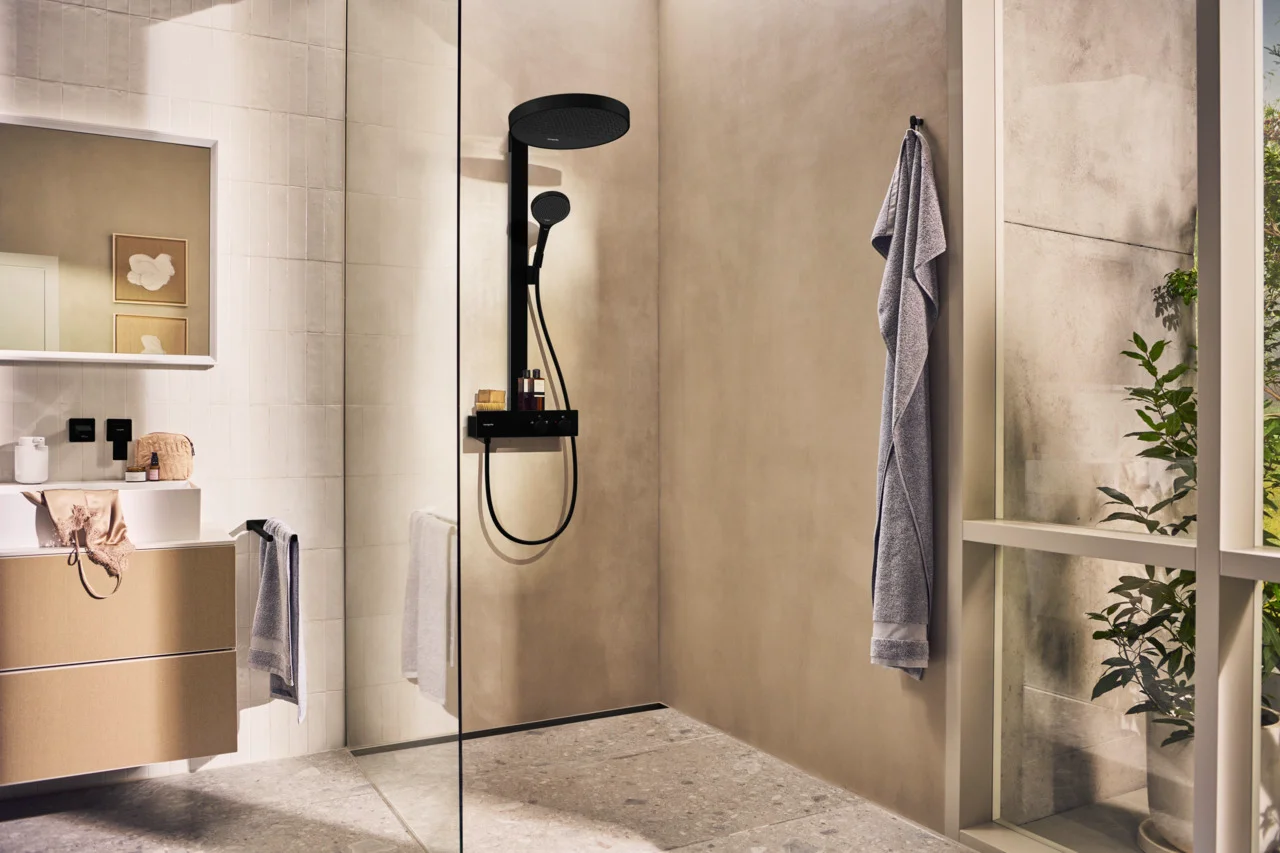 Hansgrohe Metropol Einhebel-Waschtischmischer Unterputz mattschwarz, Ausladung 225 mm, Hebelgriff, Normalstrahl, max. Durchfluss 5 l/min