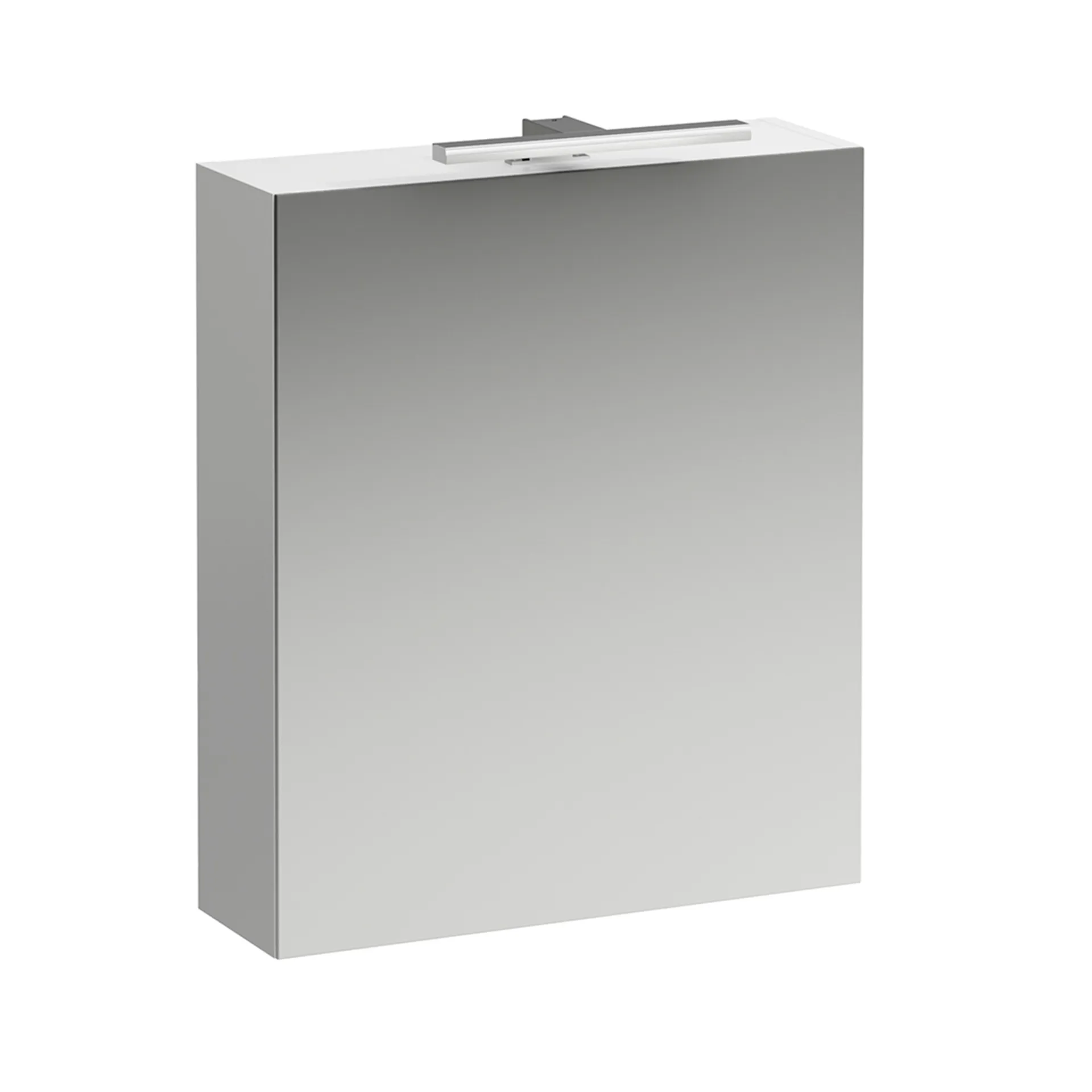 Spiegelschrank BASE mit LED-Licht Element horizonal mit Schalter mit Steckdose 185x600x700 1 Tür Scharnier links weiß matt Spiegelschrank BASE mit LED-Licht Element horizonal mit Schalter mit Steckdose 185x600x700 1 Tür Scharnier links weiß matt